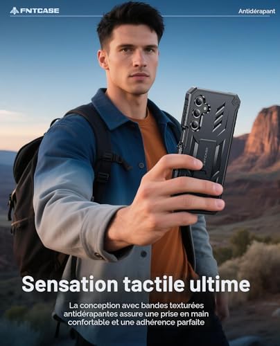 FNTCASE Case for Samsung Galaxy A16: Shockproof Case for Samsung A16 5G/4G, Military Grade Anti-Fall Protective Case with Kickstand Phone Case Rugged Portable Full Cover 6.7 Inches