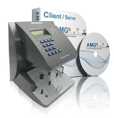 Schlage-Biometric-Hand-Reader-HP1000-with-AMG-Attendance-Software-50-Employee-License