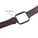 KADES Genuine Leather Retro Cowhide Bands with Stainless Steel Frame Compatible for Fitbit Blaze Smart Watch, Coffee Band+Coffee Frame(Silver Clasp)- Large