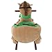 Rocking Horse Plush Animal on Wooden Rockers with Seat & Seat Belt and Sounds, Ride on Toy for Babies 1-3 Years, by Happy Trails - Brown (Renewed)