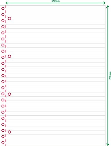 Wiler NB150R Maxi Spiral Notebook A4 with 4 Holes and Microperforation, 150 Sheets and 5 Removable PP Dividers. 8 mm Lines