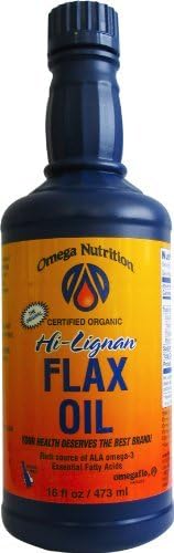 Omega Nutrition Hi Lignan Flax Oil (Organic) 16 oz (473 ml) (F) by Omega
