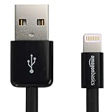 AmazonBasics Lightning to USB A Cable - MFi Certified iPhone Charger - Black, 4-Inch