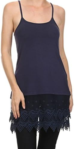Cami Slips Crochet Lace Hem Tank Top