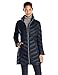 Calvin Klein Women's Chevron Quilted Packable Down Jacket (Standard and Plus), Navy, Large