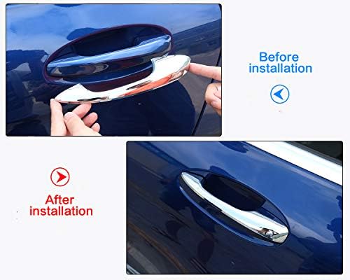 ABS Chrome Car Exterior Door Handle Cover Trim 5pcs For Mercedes Benz W205 C-Class C200 C180 GLC260 2015 2016