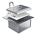 SUNSTONE B-PS21 Commercial Sink with Lid and Cutting Board, 21-Inch