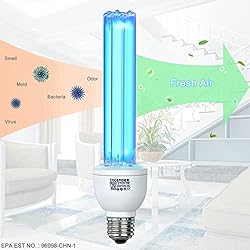COOSPIDER UV 25 Watts UVC Light Bulb with Ozone, UV