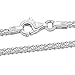 Amberta 925 Sterling Silver 2.5 mm Diamond Cut Popcorn Coreana Chain Necklace 16