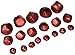 Holiday Jingle Bells - Red - Assorted Sizes (19 bells)