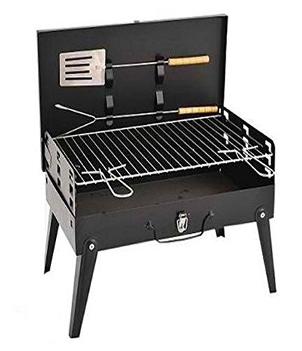 Krevia Outdoor Folding Picnic Camping Barbecue Grill Portable Camping Picnic Patio Garden Stainless Steel Charcoal Furnace BBQ Grills Stove