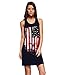 Zoozie LA Women's American Flag Dress USA National Star Stripes Patterns