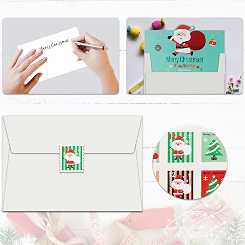 Sazfli Christmas Cards Set - 14 Pack, Merry Christmas Greetings Cards, Xmas Gifts Cards with Envelopes, Size 4 x 5.5 Inch and 3.4 x 5 Inches