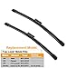 2 factory style wiper blade for Fit VW Jetta 2011-2019 VW Passat MK6, B7 2012-2018 Replacement Wiper Blade Set - 24