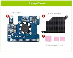 waveshare Power Over Ethernet HAT PoE HAT with