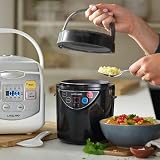 Lakeland 2 Portion Mini Electric Rice Cooker 500ml Non-Stick Pan White view 2