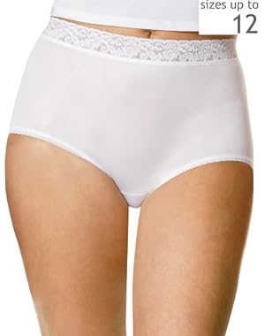 By Hanes Women's Plus Nylon Brief 3-Pack