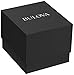 Bulova Men's 96D104 Black Dial 8 Diamonds Bracelet Watch