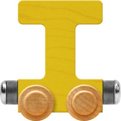 NameTrain Bright Letter Car T - Made in USA (Yellow)