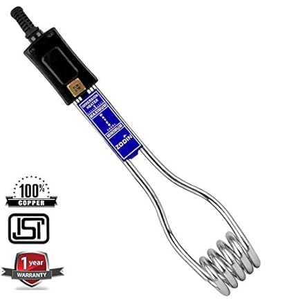 ZODIN Copper Immersion Water Heater Rod (Black, 1500W)