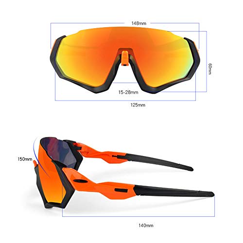TWFY Fahrradbrillen Radfahren Laufen Brillen polarisierten Sonnenbrillen super leicht Frame Design for Herren und Damen… – Bild 3
