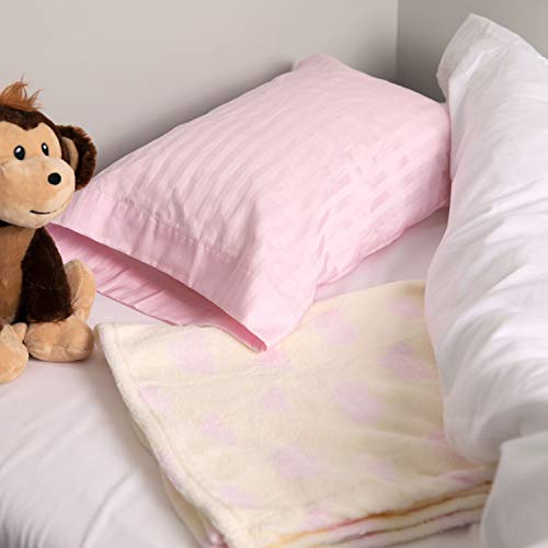 Angel Baby Toddler Pillow Case: 14x20.5 Inch Small Pillow Cases for Kids, Pink - Thumbnail 6