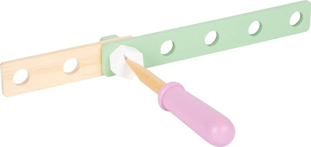 Small Foot 11875 Wooden Construction Set Nordic, creative building set w/tools and accessories, for kids aged 3+ years - Image 4