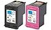 HouseOfToners Remanufactured Ink Cartridge Replacement for HP 60 (1 Black 1 Color, 2-Pack)