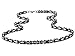 ORAZIO 5MM Stainless Steel Necklace for Men Byzantine Chain Link Black Silver Tone, 20 Inches