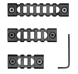 Zengi Super Lightweight Keymod Picatinny Rail Sections,Pack of 3 (3-Slot,5-Slot,7-Slot)