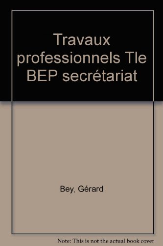 Travaux professionnels