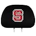 FANMATS North Carolina State University Head Rest Cover Set, black, 