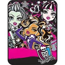 Monster High Throw Micro Raschel Blanket 46