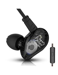KZ ED16 auriculares 2BA + 1DD Inducido & Dynamic Hybrid Auriculares HIFI Heavy Bass auriculares deporte auriculares in ear con cable de 2 pines, Negro