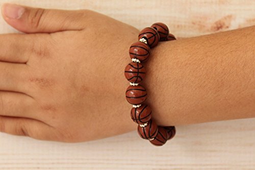 Basketball Fan Team Gift Kids Party Favors Sports Jewelry Bracelet - Thumbnail 5