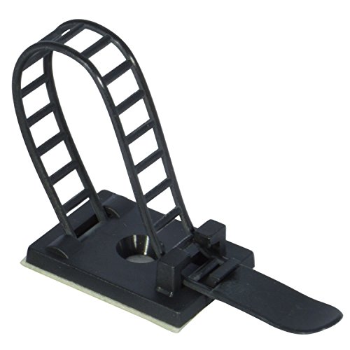 EopZol™ 10x Adjustable Adhesive Cable Straps Cord Management Tie Mount