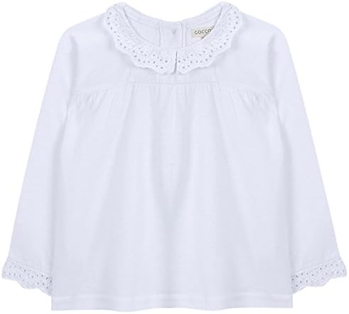 Gocco Baby Girls' Camiseta Tira Bordada Blanca T - Shirt
