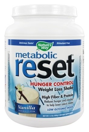 Natures Way Metabolic Reset Vanilla Weight Loss Shake, 1.4 Pound -- 1 per case. Natures Way Metabolic Reset Vanilla Weight Loss Shake, 1.4 Pound -- 1 per case.