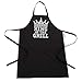 Bang Tidy Clothing BBQ Apron Funny Aprons For Men King Of The Grill Barbecue Grill Kitchen Gift - Black