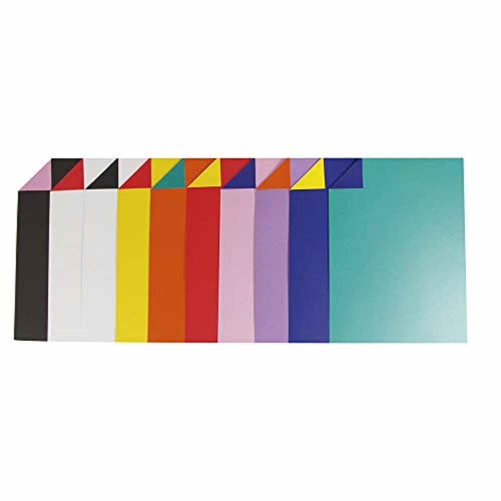 Clairefontaine 457299C Pack of 100 sheets Two-tone Cardstock drawing paper 21x29.7cm 150g assorted colours decorating Creative Leisure Activities Adults Kids