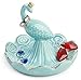 Monarch Housewares Peacock Ring Jewelry Holder - Aqua Blue and Gold Porcelain - Tray Trinket Coin Tidbit Dish – Great Gift Item