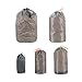 Stuff Sack Set of 5 Lightweight Nylon Mesh Drawstring Storage Bag for Travelling Hiking Campingthumb 1