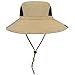 SUN CUBE Wide Brim Sun Hat Men Women, Mens Fishing Hats Sun UV Protection, Womens Hiking Bucket Hat, Outdoor Summer Safari Beach Boonie, Camping Unisex UPF 50+ Tan