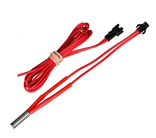 3DSWAY 2M Optimized Version Heater 24V 40W Heating Pipe with Plug Connector Pack of 5pcs