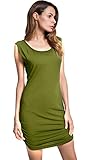 Janmid Women's Classic Slim Fit Sleeveless Midi Dress