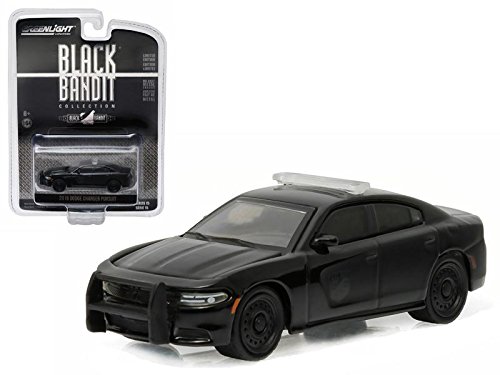 Greenlight 2016 Dodge Charger Pursuit, Black 27860D - 1/64 Scale Diecast Model Toy Car