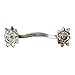 Anti-Silver Rose Cupboard Cabinet Wardrobe Drawer Door Pull Handle DIY
