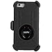 iPhone 6S Plus Case [5.5 inch], ULAK Heavy Duty [Dual Layer] Shockproof Protective Grip Case for Apple iPhone 6 Plus (2014)/6s Plus (2015) with Swivel Belt Clip Holster and Kickstand-[Black]