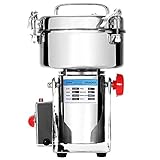 Suteck 2000g Electric Grain Grinder Mill Powder Machine High Speed Commercial Swing Type Grinder Machine for Herb Pulverizer Grinding Various Grains Spice