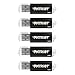 Patriot Pulse Series USB 2.0 Flash Drive, 16GB, 5 Pack, Black (PSF16GXPPB5PK) primary